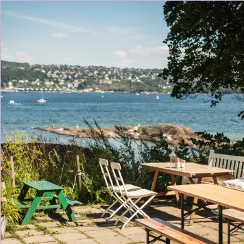 Gressholmen island in the Oslo fjord